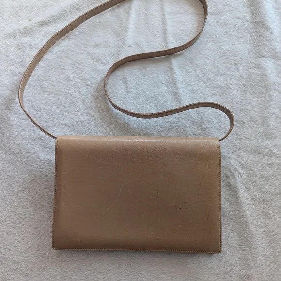 Rare Vintage Paloma Picasso Beige Shoulder Bag  Collectible - Picture 12 of 13